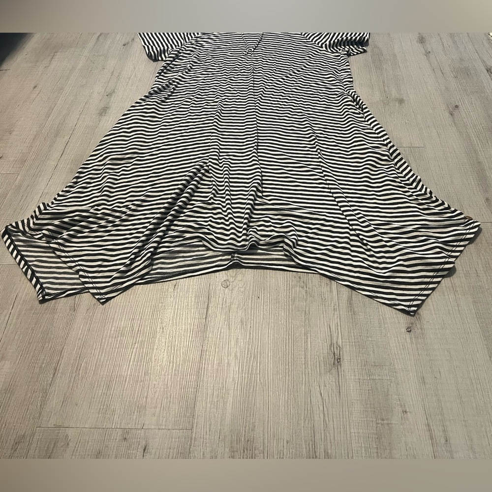 LIVI Lane Bryant Striped Hooded Dress - Picture 6 of 11